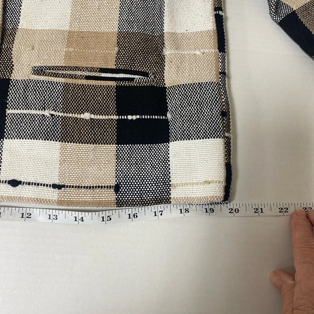 Ana’s Fashions, Women's Plaid Blazer - Black, Brown, Cream, Small